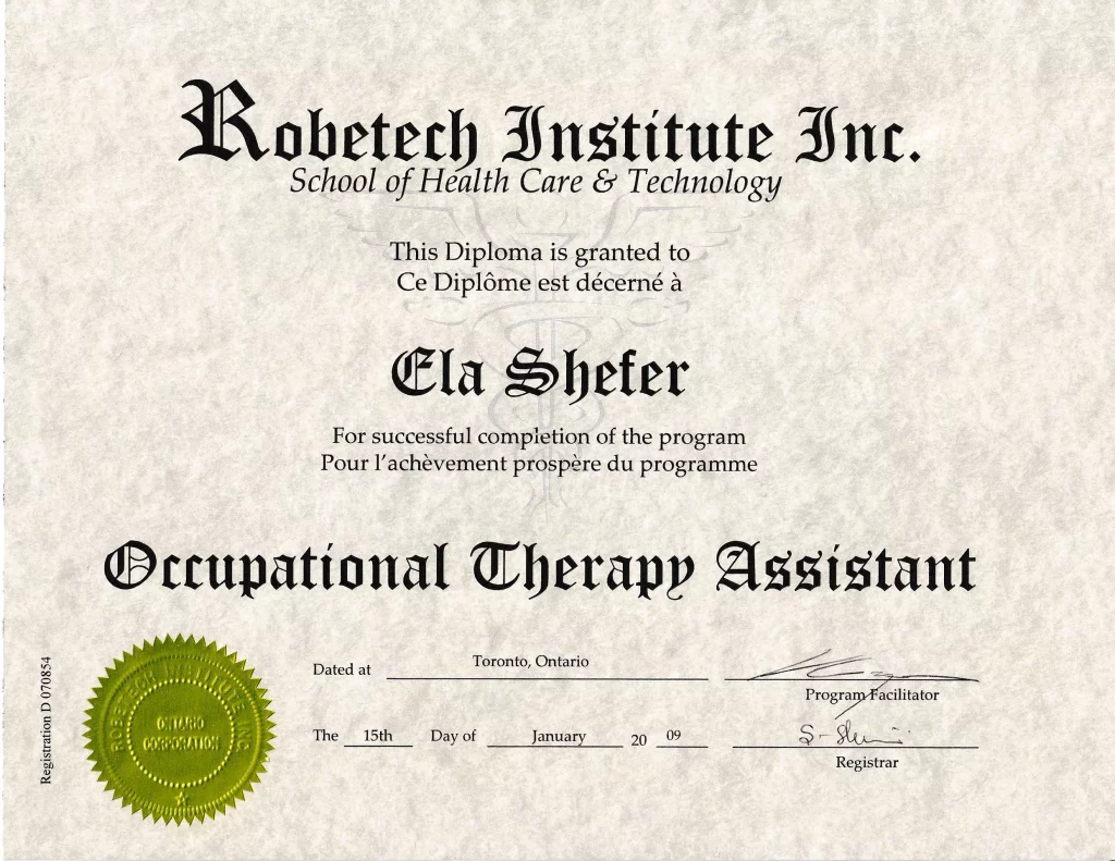 Occupational Therapy Assistant Diploma