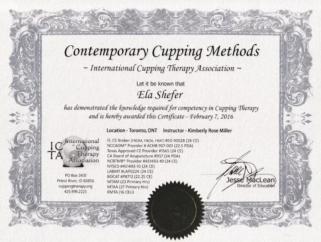 Contemporary Cupping Methods